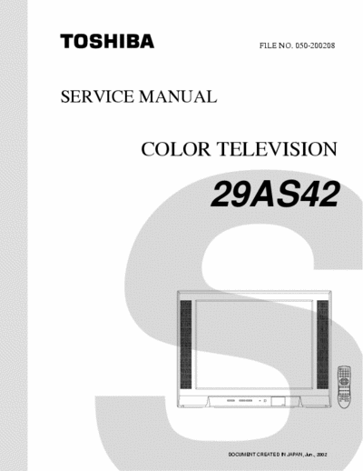 TOSHIBA 29AS42 service manual OEC7074A, TB1253N, AN5829S, AN5276, LA78041, ENV56DB6G3